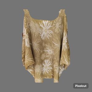 Luisa Ricci  Green and White Floral Sweater